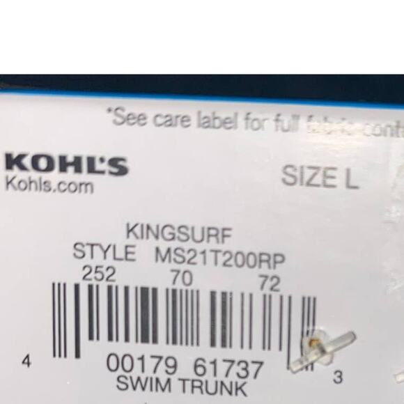 Sonoma Goods For Life Elastic Waist Swim Trunks surfing tiger print large NWTs - Picture 6 of 8